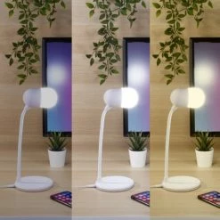 Nouveau 🎁 Inovalley Lampe de bureau LED 3 en 1 enceinte sans fil et station de charge MIKRO 🔥 -Atmosphera Soldes 3760024825962 4