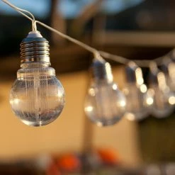 Coupon ⌛ Lumisky Guirlande solaire épurée 10 ampoules DIXY Blanc Plastique 3.8M 🎁 -Atmosphera Soldes 3760093540421 3