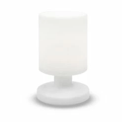 Promo 👍 Lumisky Lampe de table sans fil LED LILY W26 Blanc Polyéthylène H26CM ⭐