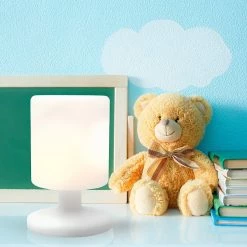 Promo 👍 Lumisky Lampe de table sans fil LED LILY W26 Blanc Polyéthylène H26CM ⭐ -Atmosphera Soldes 3760093543149 3