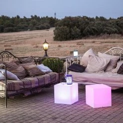 Meilleur prix 🛒 Lumisky Cube lumineux sans fil LED multicolore CARRY C40 Multicolore Polyéthylène H40CM 🧨 -Atmosphera Soldes 3760119733639 3