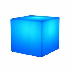 Budget ❤️ Cube lumineuse multicolore solaire 30cm casy c30 - solrgb30 - lumi jardin 🌟