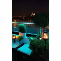De gros 🛒 Magneticland Lampe-torche LED de jardin avec effet flamme BOMBALIGHT 🔥 -Atmosphera Soldes 3760161135757 5