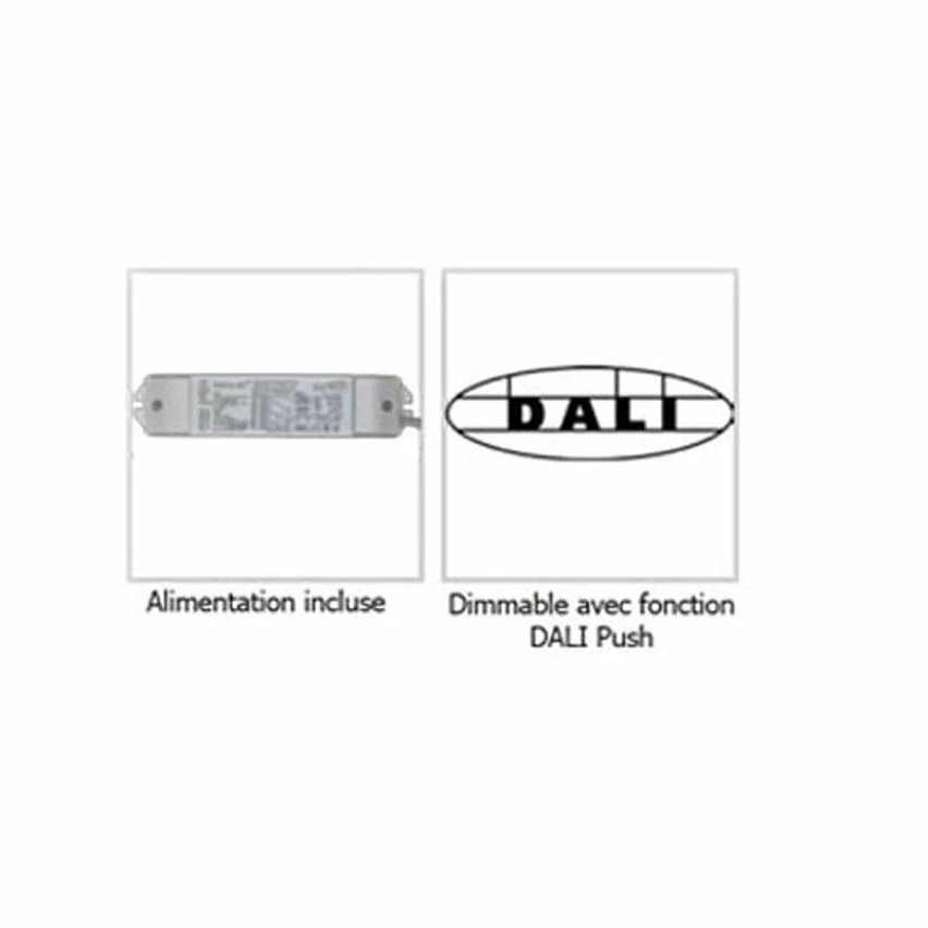 Budget ⭐ Miidex Dalle LED 38W 600x600mm Dimmable Dali Push - Blanc du Jour 6000K ❤️ 4 Budget ⭐ Miidex Dalle LED 38W 600x600mm Dimmable Dali Push - Blanc du Jour 6000K ❤️ – Image 2