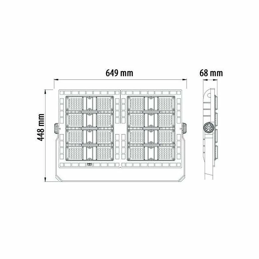 Acheter ✨ Optonica Projecteur LED Sportif Haute Puissance 480W 90x120° 48000lm - Blanc du Jour 5700K 🥰 5 Acheter ✨ Optonica Projecteur LED Sportif Haute Puissance 480W 90x120° 48000lm - Blanc du Jour 5700K 🥰 – Image 3