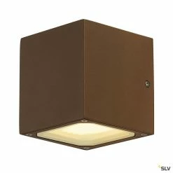 Meilleure vente 💯 Applique extérieure SLV SITRA CUB, rouille, GX53/TCR-TSE, 2x 9W max, IP44 ✨