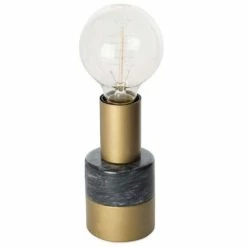 Acheter đ„ Paris prix Lampe Ă Poser en Marbre "Lalande" 14cm Noir đ