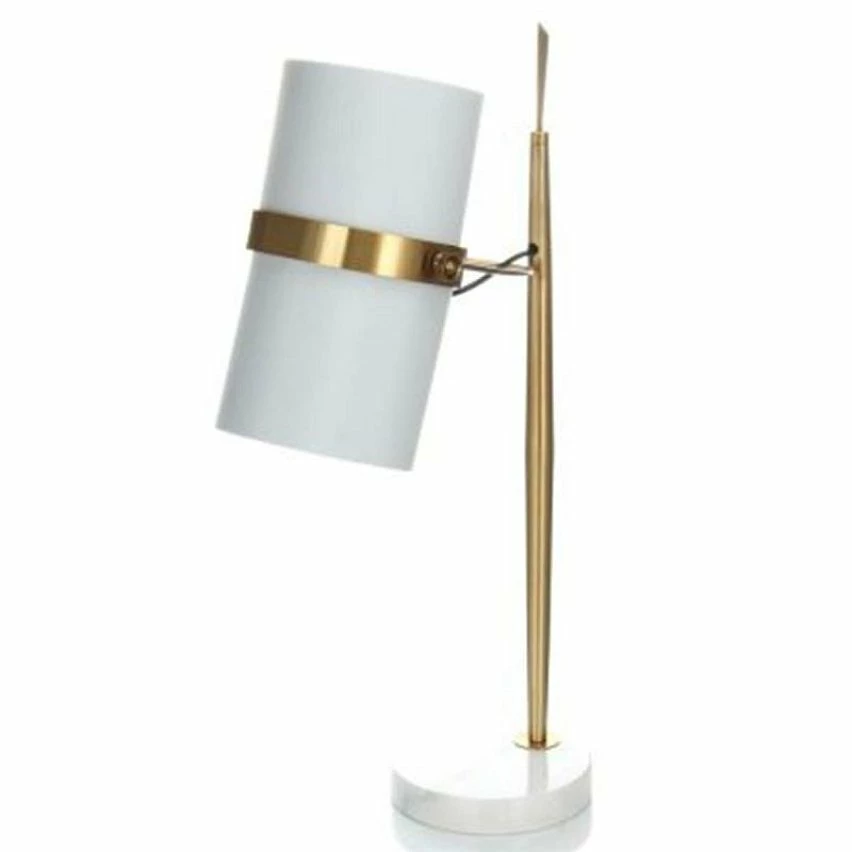 De gros 👍 Paris prix Lampe à Poser Design "Novum" 69cm Blanc & Or 🌟 3 De gros 👍 Paris prix Lampe à Poser Design "Novum" 69cm Blanc & Or 🌟