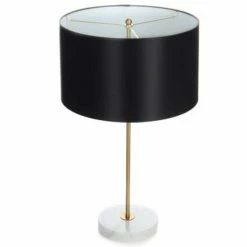Acheter ⭐ Paris prix Lampe à Poser Design "Piona" 65cm Noir & Or ✨