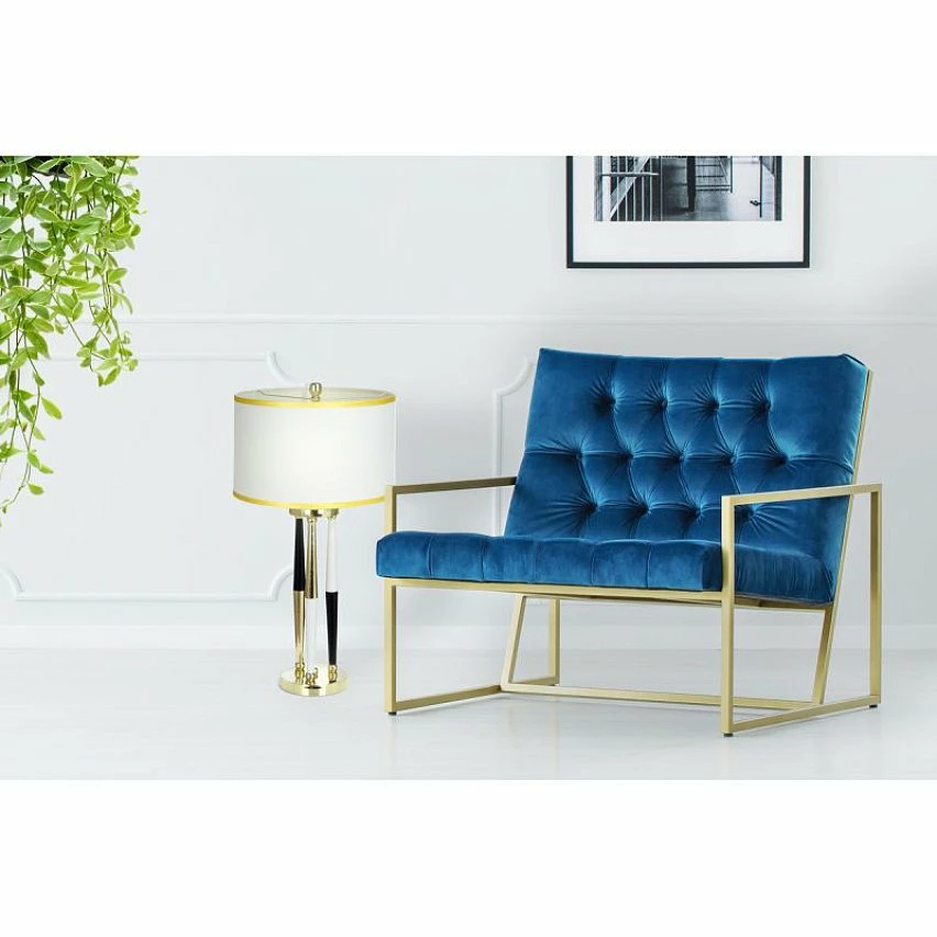 Vente flash ⌛ Paris prix Lampe à Poser Design "Paralla" 76cm Blanc & Or ⭐ 4 Vente flash ⌛ Paris prix Lampe à Poser Design "Paralla" 76cm Blanc & Or ⭐ – Image 2