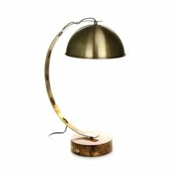 Promo ⭐ Paris prix Lampe à Poser en Marbre "Plutos" 57cm Or 🎉 -Atmosphera Soldes 4056216916303 4