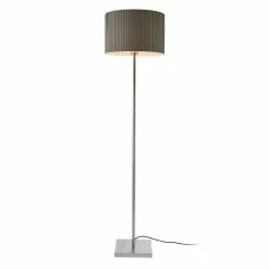 Tout neuf 😀 [lux.pro] Lampadaire Lampe à Pied Cadre en Métal Abat-jour en Tissu 1 x E27 Gris 151 cm ✨