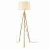 Top 10 🥰 [lux.pro] Lampadaire Lampe à Pied avec Abat-jour Bois Métal Tissu Effet Bois et Blanc 153 cm 🧨 -Atmosphera Soldes 4059438142765 1