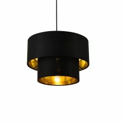 Le moins cher 😍 Lampe à Suspendre Moderne Suspension Design Douille E27 60W en Métal et Textile Diamètre 30 cm Blanc Argenté [lux.pro] 🧨 -Atmosphera Soldes 4059438150579 3