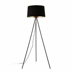 Bon marché ❤️ Lampadaire Trépied Moderne Stylé Lampe sur Pied Design E27 Métal Textile Hauteur 150 cm Blanc Argenté [lux.pro] ⌛ -Atmosphera Soldes 4059438150678 1