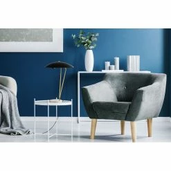 Nouveau 🎁 Paris prix Lampe à Poser Design "Kayani" 58cm Or & Blanc 😉 -Atmosphera Soldes 4063074219767 2