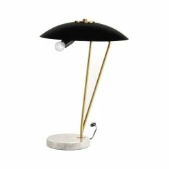 Nouveau 🎁 Paris prix Lampe à Poser Design "Kayani" 58cm Or & Blanc 😉 -Atmosphera Soldes 4063074219767 4