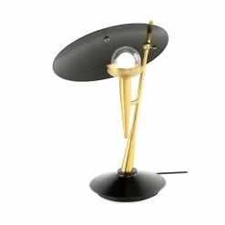 Top 10 ✨ Paris prix Lampe à Poser Design "Flyer" 50cm Noir & Or 😍 -Atmosphera Soldes 4063074219804 4
