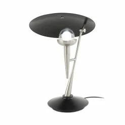 Offres 👍 Paris prix Lampe à Poser Design "Flyer" 50cm Noir & Argent 😀 -Atmosphera Soldes 4063074219811 4