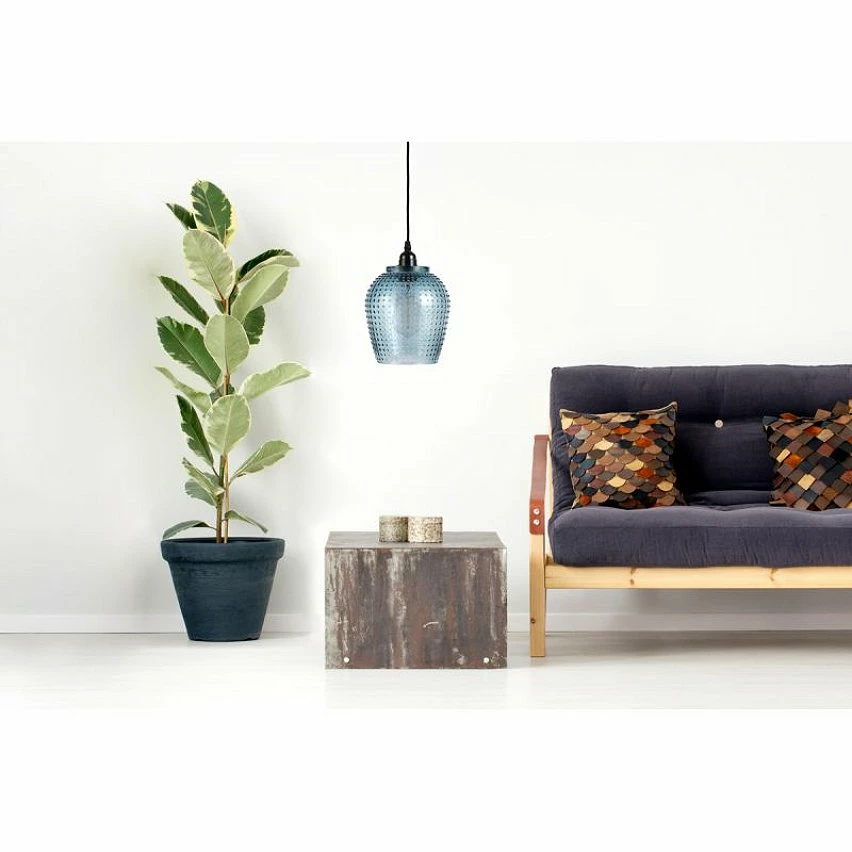 Vente flash 💯 Paris prix Lampe Suspension en Verre "Riva" 27cm Bleu 🥰 4 Vente flash 💯 Paris prix Lampe Suspension en Verre "Riva" 27cm Bleu 🥰 – Image 2