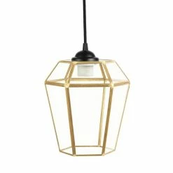 Meilleure vente 🧨 Paris prix Lampe Suspension Déco "Terias" 26cm Transparent 👍