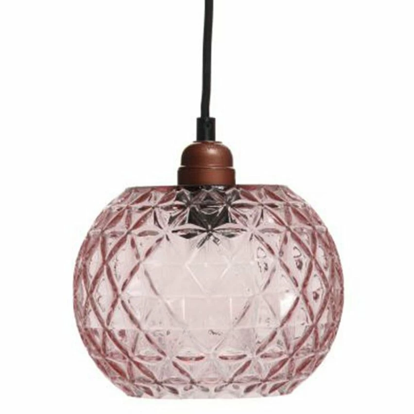 Coupon 🎁 Paris prix Lampe Suspension en Verre "Corvus" 18cm Rose 🤩 3 Coupon 🎁 Paris prix Lampe Suspension en Verre "Corvus" 18cm Rose 🤩