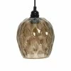 Bon marché ✔️ Paris prix Lampe Suspension en Verre "Mono" 23cm Marron 💯 -Atmosphera Soldes 4063074223047 1