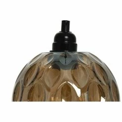 Bon marché ✔️ Paris prix Lampe Suspension en Verre "Mono" 23cm Marron 💯 -Atmosphera Soldes 4063074223047 3