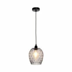Tout neuf 🛒 Paris prix Lampe Suspension Déco "Corona" 27cm Gris 🥰 -Atmosphera Soldes 4063074223139 4