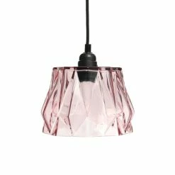 Sortie 💯 Paris prix Lampe Suspension Déco "Aurea" 19cm Rose 👏