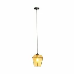 Tout neuf 🎁 Paris prix Lampe Suspension Déco "Terias" 26cm Orange 🛒 -Atmosphera Soldes 4063074223610 4