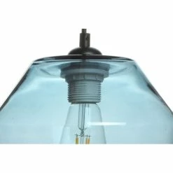 Coupon 🛒 Paris prix Lampe Suspension en Verre "Planta" 30cm Bleu 🧨 -Atmosphera Soldes 4063074223696 3