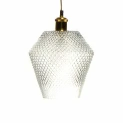 Vente flash ⭐ Paris prix Lampe Suspension en Verre "Nomi" 27cm Transparent 🛒