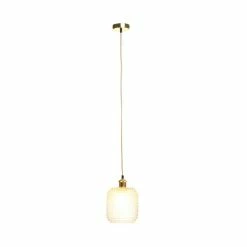 Sortie 🛒 Paris prix Lampe Suspension en Verre "Irène" 27cm Transparent 🔥 -Atmosphera Soldes 4063074224228 4
