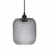 Bon marché 🧨 Paris prix Lampe Suspension en Verre "Irène" 27cm Gris ❤️ -Atmosphera Soldes 4063074224235 1
