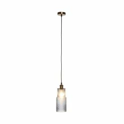 Meilleure affaire 💯 Paris prix Lampe Suspension en Verre "Rosi" 35cm Bleu 🌟 -Atmosphera Soldes 4063074224334 4