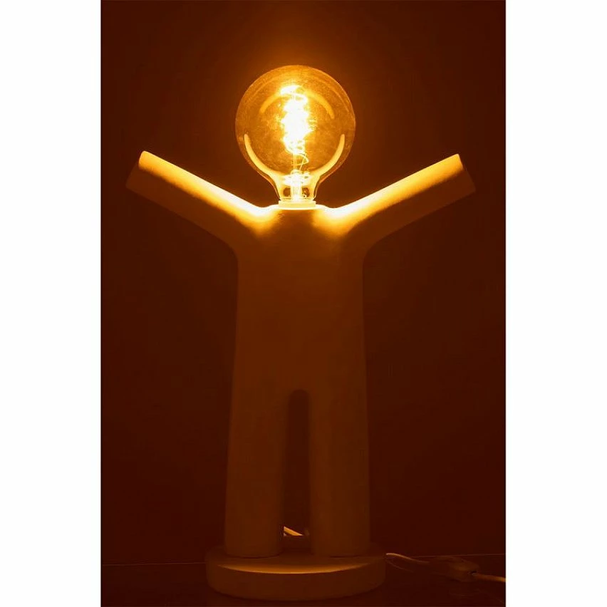 Nouveau 🥰 Paris prix Lampe Bonhomme en Résine Blanche ❤️ 5 Nouveau 🥰 Paris prix Lampe Bonhomme en Résine Blanche ❤️ – Image 3