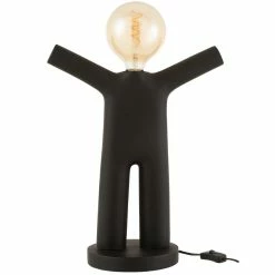 Meilleure affaire đ Paris prix Lampe Bonhomme en RĂ©sine Noire đ„