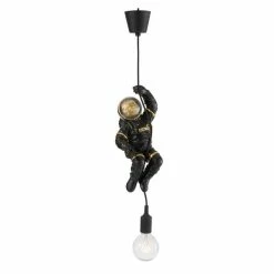 Acheter 🔥 Jolipa Lustre singe astronaute en résine noire 37 cm 🤩 -Atmosphera Soldes 5400924267834 3