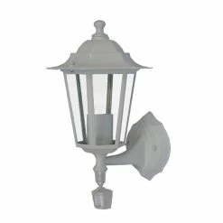 Offres ⭐ I-Watts Outdoor Lighting Applique montante E27 60W détecteur - Blanc 🧨