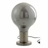 Le moins cher 👏 Paris prix Lampe à Poser Design "Global" 50cm Gris & Argent 🥰 -Atmosphera Soldes 5415203963307 1