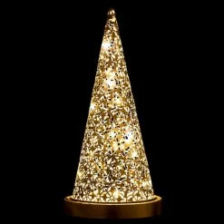 Nouveau 👍 Paris prix Lampe à Poser LED en Métal "Cône" 37cm Argent 💯 -Atmosphera Soldes 5415203967299 3