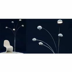 Tout neuf ✨ Kokoon Design Lampadaire Design "Five" 200cm Chrome 👍 -Atmosphera Soldes 5420072008882 3