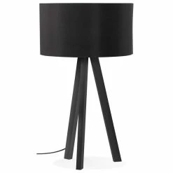 Budget 😍 Paris prix Lampe à Poser Design "Mala" 64cm Noir 🤩