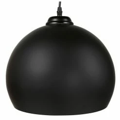 Promo 😍 Paris prix Lampe Suspension Boule Design "Degla" 30cm Noir ⭐