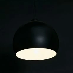 Promo 😍 Paris prix Lampe Suspension Boule Design "Degla" 30cm Noir ⭐ -Atmosphera Soldes 5420072083797 3