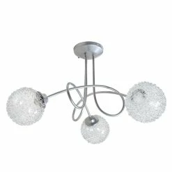 Meilleure vente 😍 Tosel ACTUELLE - Lustre multi bras métal aluminium ⌛