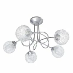 Atmosphera Soldes 16 Meilleure vente 🎉 Tosel ACTUELLE - Lustre multi bras métal aluminium 🎁