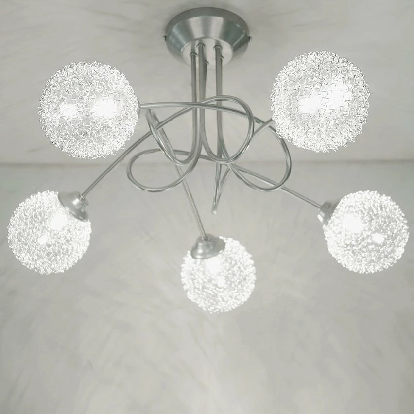 Meilleure vente đ Tosel ACTUELLE - Lustre multi bras mĂ©tal aluminium đ 4 Meilleure vente đ Tosel ACTUELLE - Lustre multi bras mĂ©tal aluminium đ â Image 2