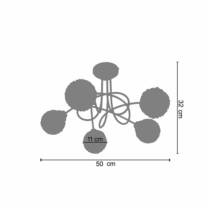 Meilleure vente đ Tosel ACTUELLE - Lustre multi bras mĂ©tal aluminium đ 5 Meilleure vente đ Tosel ACTUELLE - Lustre multi bras mĂ©tal aluminium đ â Image 3